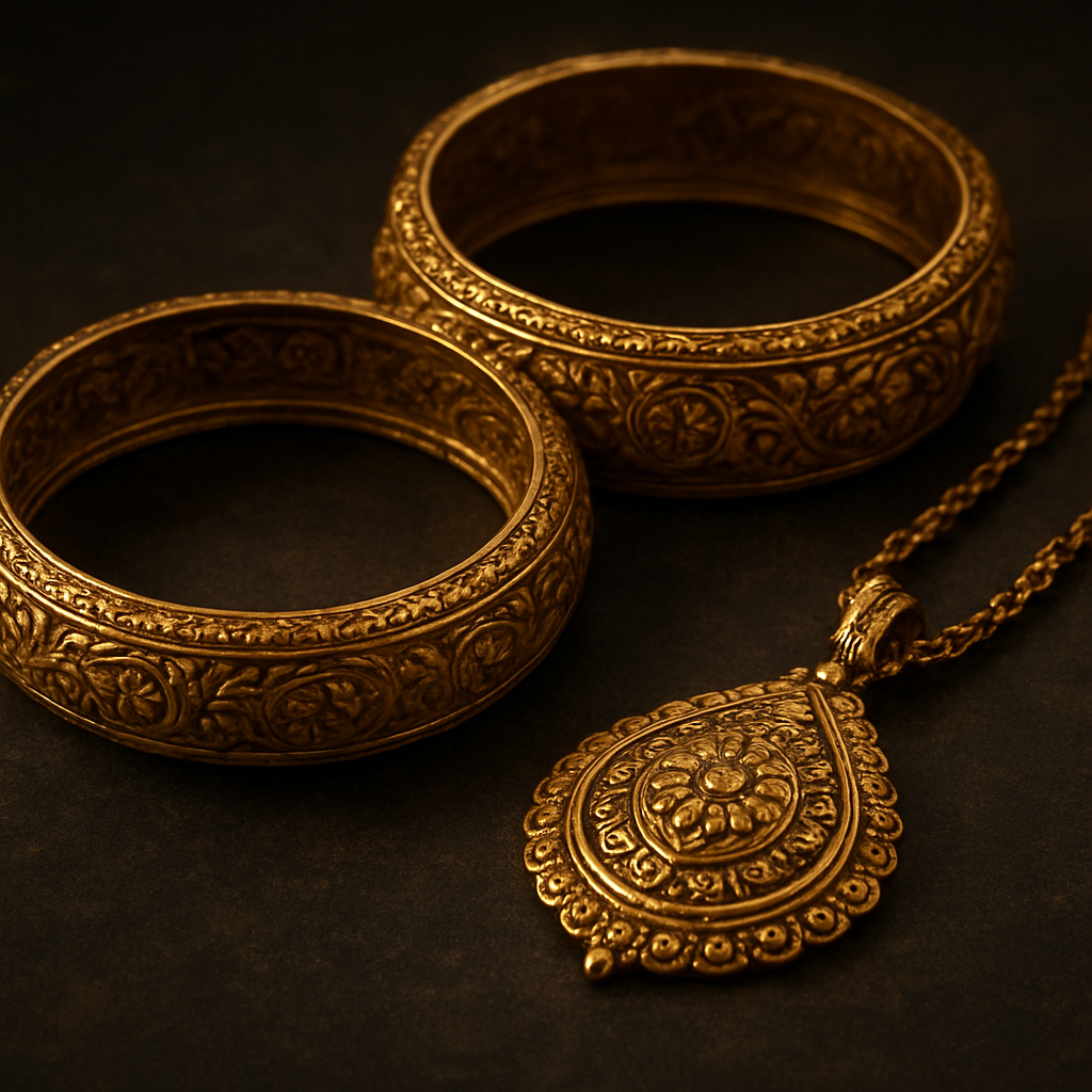 Antique gold jewellery